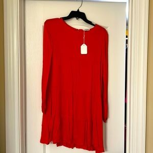 Red Solution dress. Never been worn, with tags.